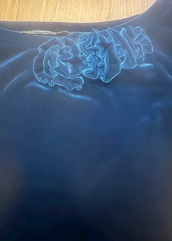 Jument marka kadife şık elbise - Görsel 2