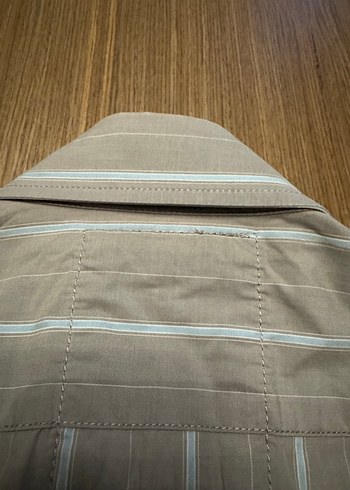 Gri Düğmeli Erkek Gömlek Uzun Kollu - Görsel 5