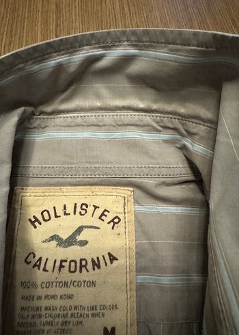 Gri Düğmeli Erkek Gömlek Uzun Kollu - Görsel 6