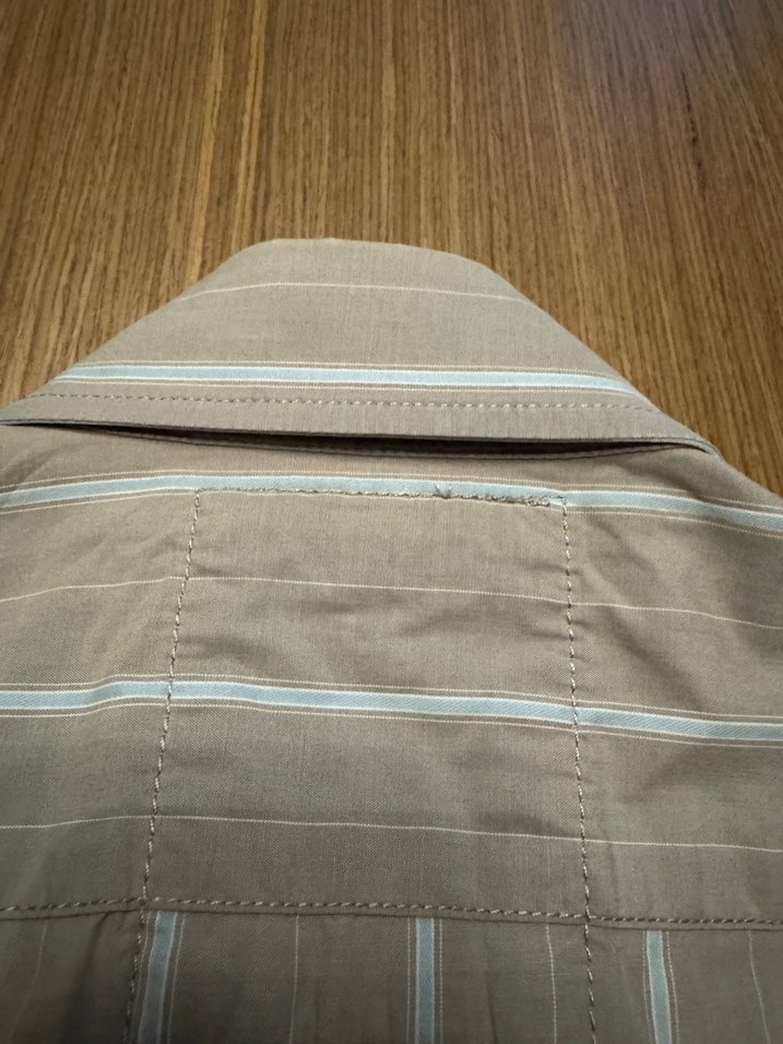 Gri Düğmeli Erkek Gömlek Uzun Kollu - Görsel 5