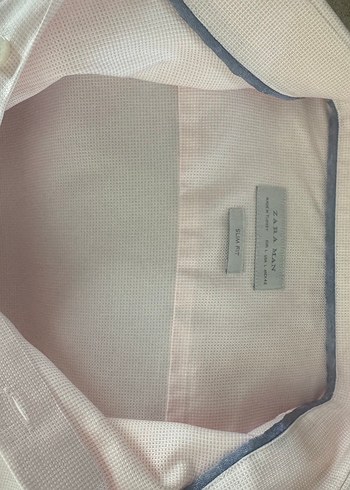 Zara Man Erkek V Yaka Düğmeli Pembe Gömlek