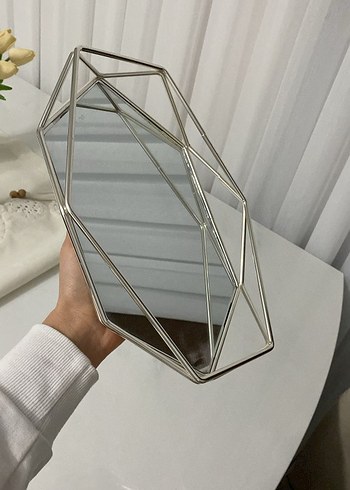 Diğer Altın Renkli Çokgen Dekoratif Ayna