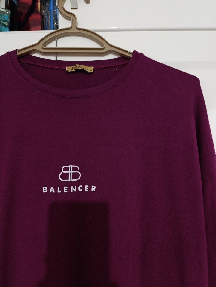 Bordo Uzun Kollu Kadın Tunik - Görsel 4