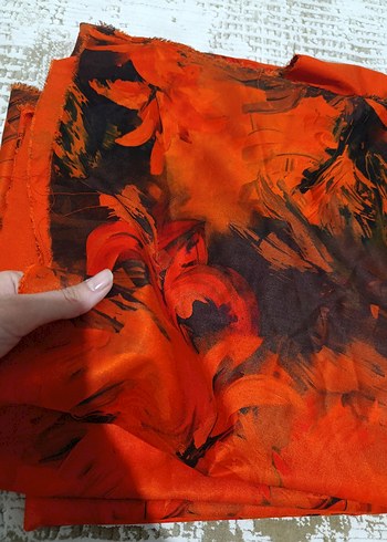 KUMAŞ #TURUNCUSİYAH - Görsel 4