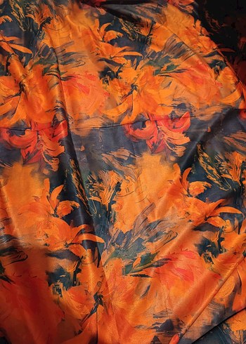 KUMAŞ #TURUNCUSİYAH - Görsel 5