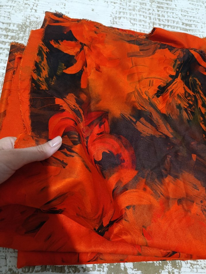 KUMAŞ #TURUNCUSİYAH - Görsel 4