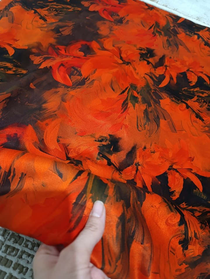 KUMAŞ #TURUNCUSİYAH - Görsel 2