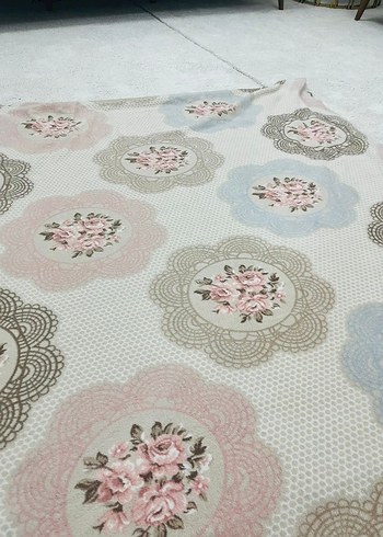 Çiçek Desenli HALI ÖRTÜSÜ #HALIÖRTÜS - Görsel 4