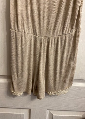 Oysho Dantel Detay Kadın Pijama Tulum - Görsel 3