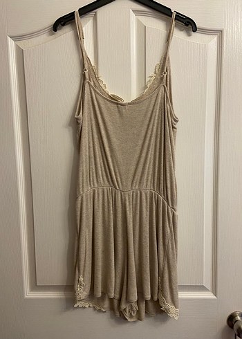 Oysho Dantel Detay Kadın Pijama Tulum - Görsel 4