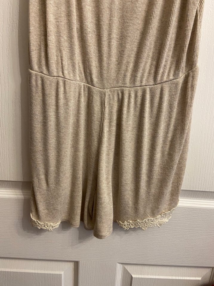 Oysho Dantel Detay Kadın Pijama Tulum - Görsel 3