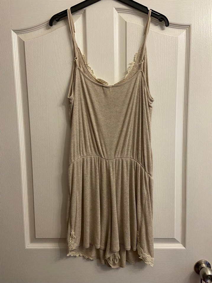 Oysho Dantel Detay Kadın Pijama Tulum - Görsel 4