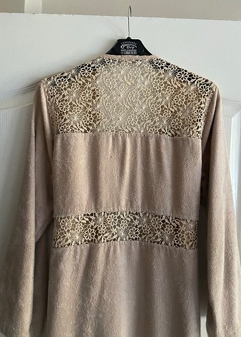 Chakra Nakışlı Kadın Bornoz - Görsel 4