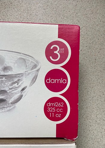 Gürallar Porselen Kutu 3 adet 3x5 adet - Görsel 3