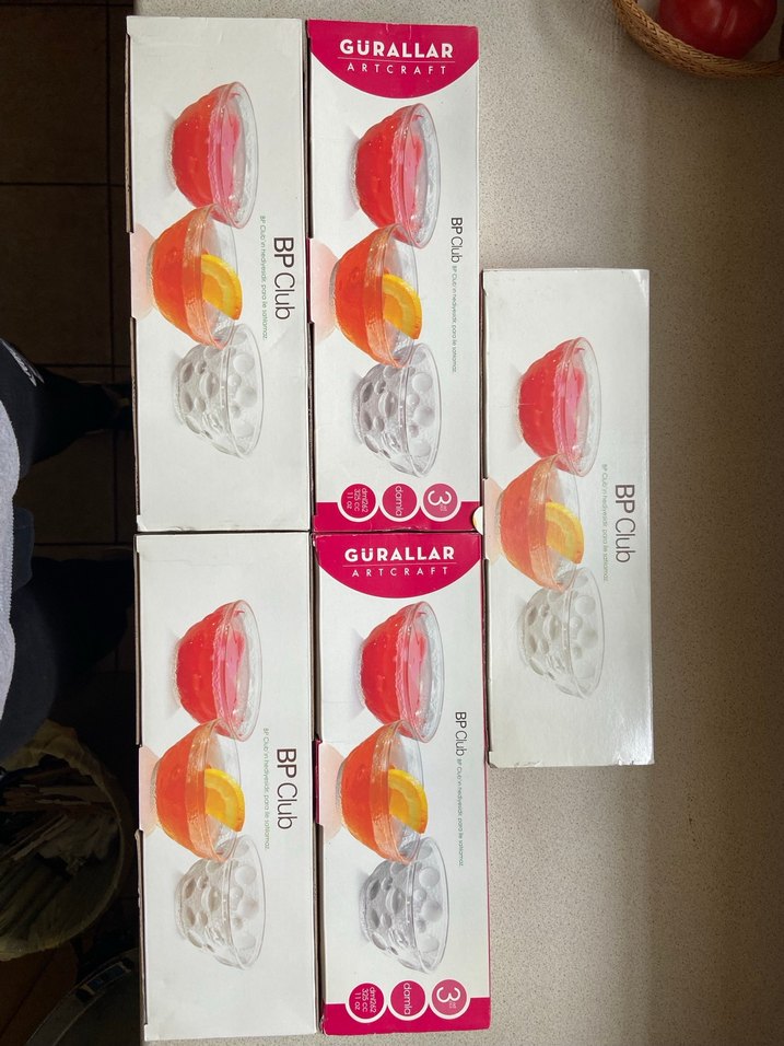 Gürallar Porselen Kutu 3 adet 3x5 adet - Görsel 2