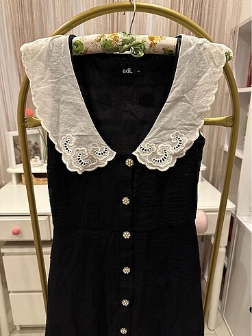 AdL Vintage Tasarım Midi Elbise