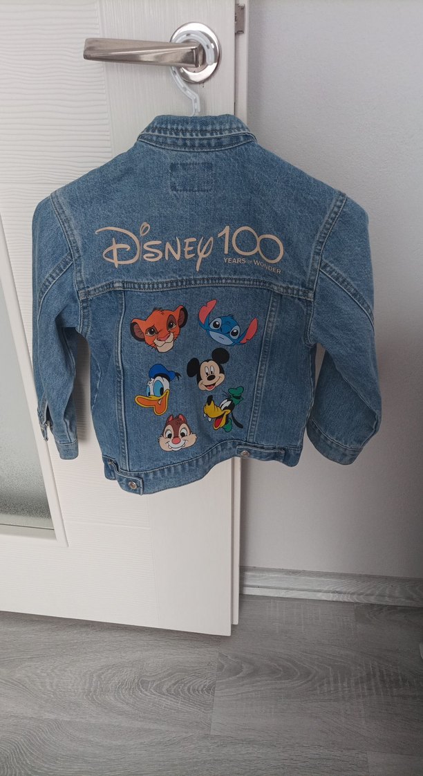 Kız ve erkek Çocuklarina uygun Kot Ceket Düğmeli - Görsel 2