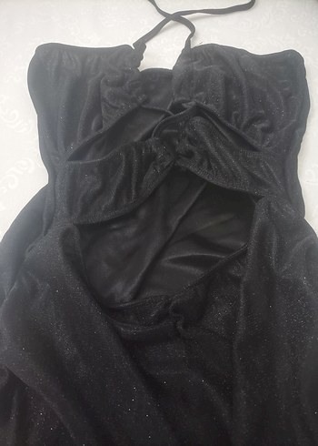 fantazi gecelik siyah simli - Görsel 5