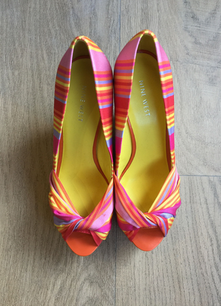 40 Beden Nine west Renkli platform ayakkabı