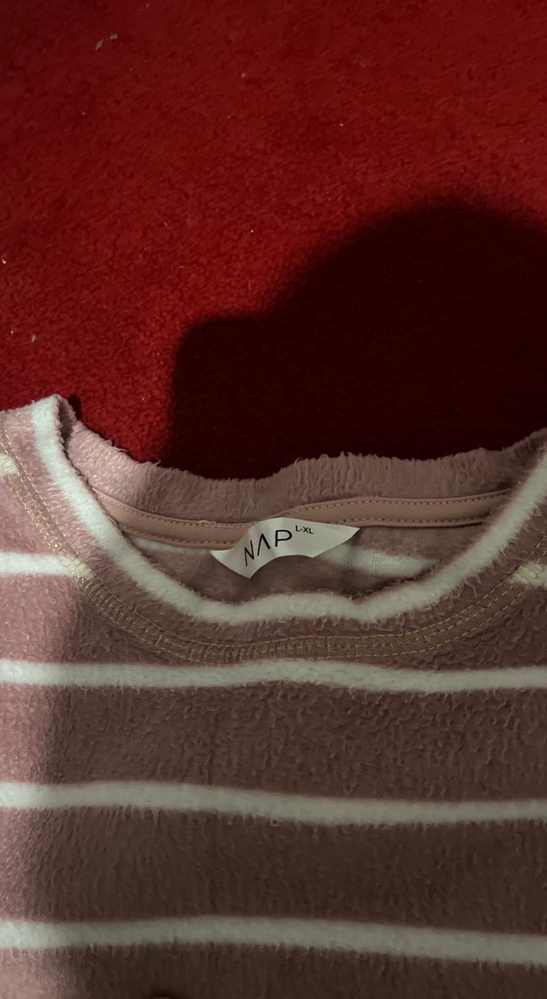 Pembe Çizgili Pijama Takımı - Görsel 5