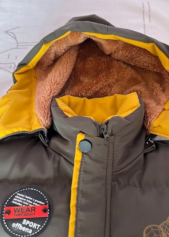 Kahverengi Kürklü Erkek Çocuk Mont - Görsel 4