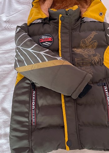 Kahverengi Kürklü Erkek Çocuk Mont - Görsel 2