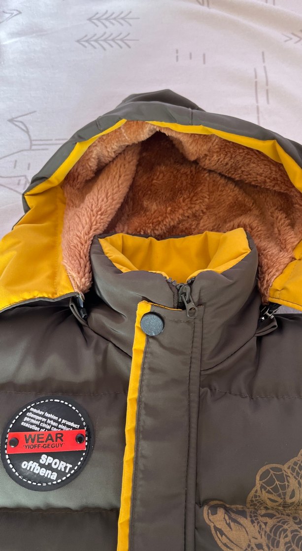 Kahverengi Kürklü Erkek Çocuk Mont - Görsel 4