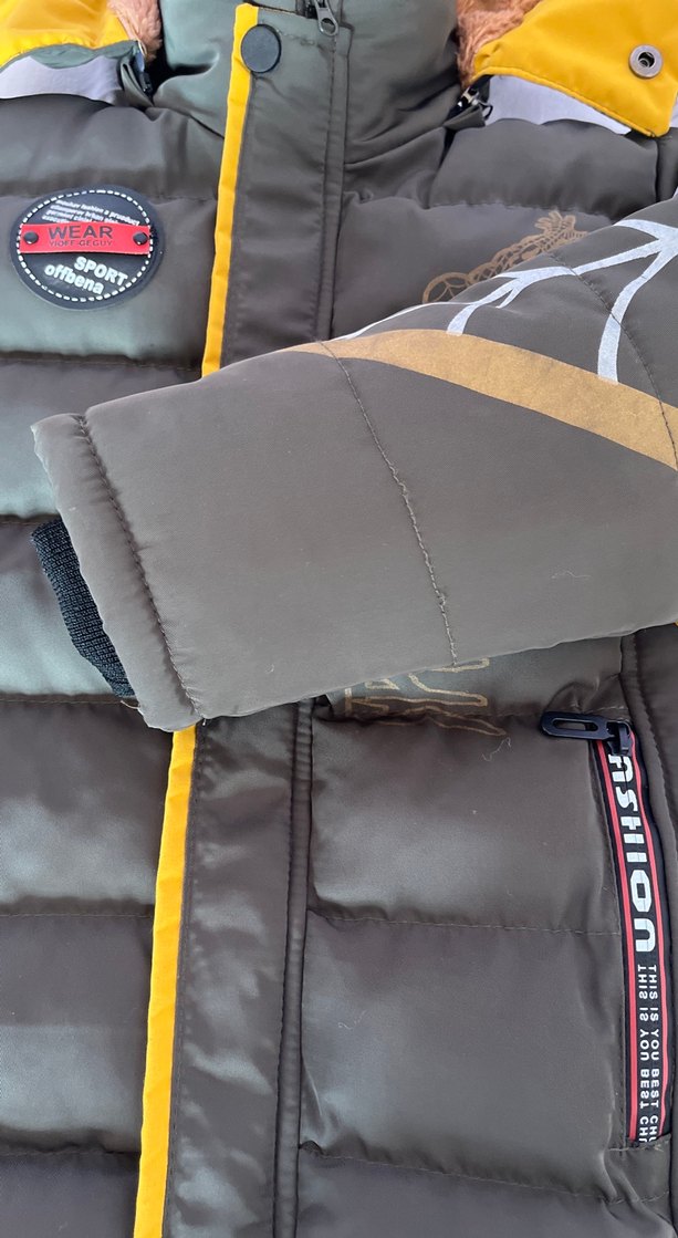 Kahverengi Kürklü Erkek Çocuk Mont - Görsel 3