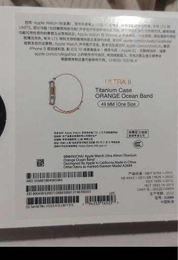  Beden Renk Apple Watch ultra 2