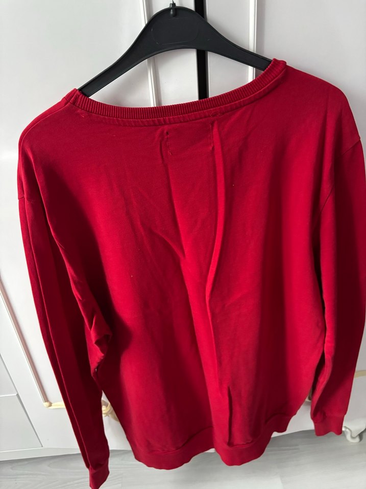 Erkek Kırmızı Baskılı Uzun Kollu  Colins - Görsel 3