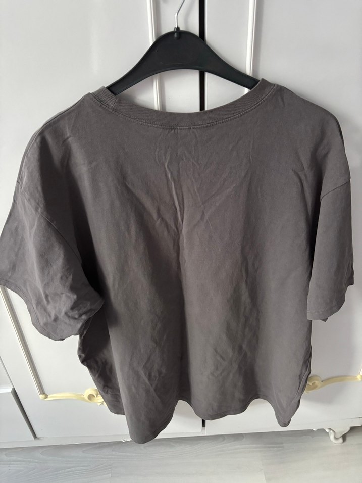 Gri Baskılı Rock Punk Tişört H&M - Görsel 2