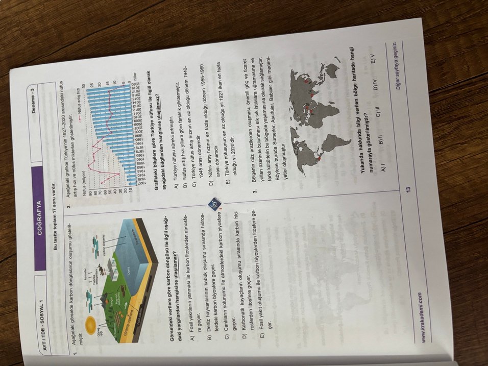 Coğrafyanın Kodları 20 Deneme Kitabı - Görsel 3
