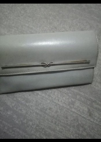 Gri Deri Modern Klasik Kadın Portföy Çanta - Görsel 2