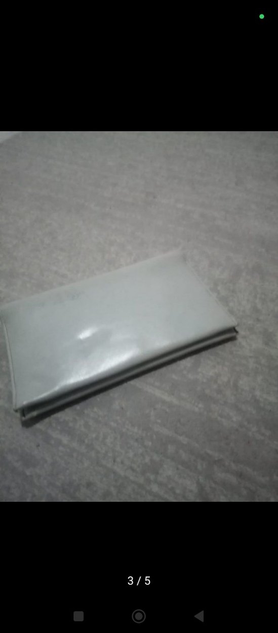 Gri Deri Modern Klasik Kadın Portföy Çanta - Görsel 4