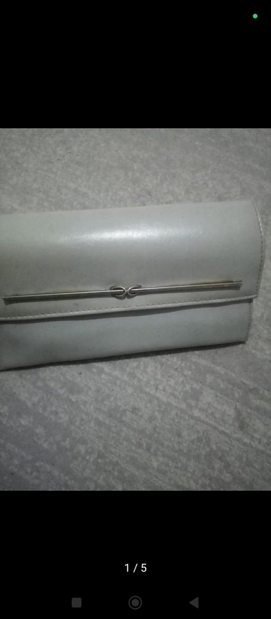 Gri Deri Modern Klasik Kadın Portföy Çanta - Görsel 2