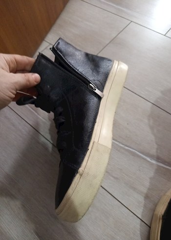 Erkek Siyah Bağcıklı Günlük Spor Ayakkabı - Görsel 2