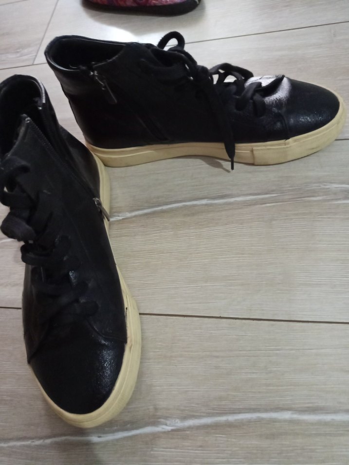 Erkek Siyah Bağcıklı Günlük Spor Ayakkabı - Görsel 3