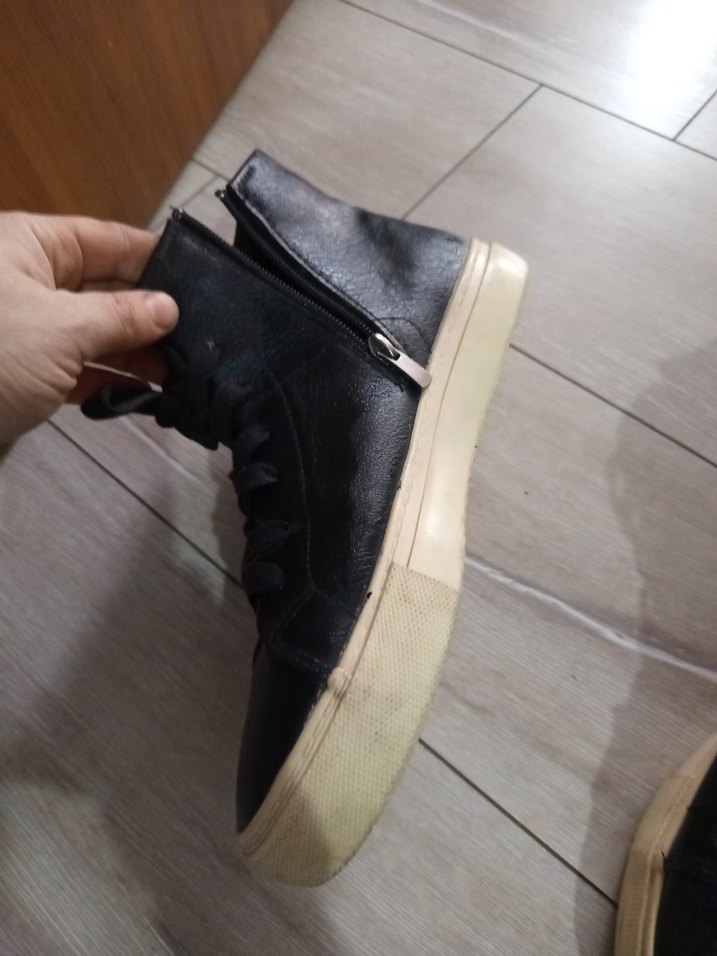 Erkek Siyah Bağcıklı Günlük Spor Ayakkabı - Görsel 2