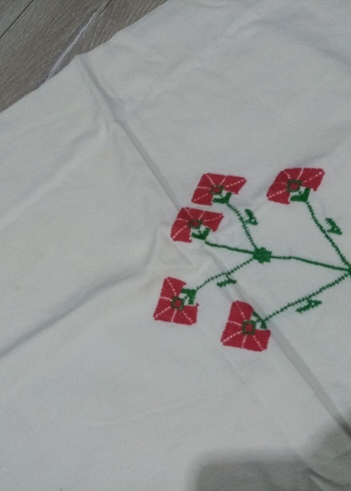 40 yıllık elisi kanaviçe bohça  - Görsel 2