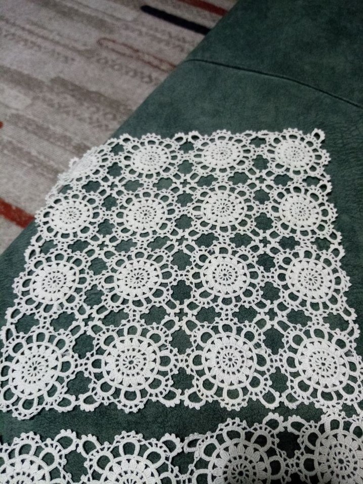 El İşi Beyaz Dantel Masa Örtüsü - Görsel 3