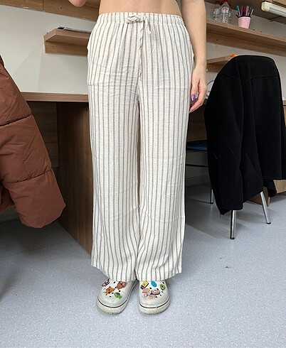Stradivarius keten pantolon