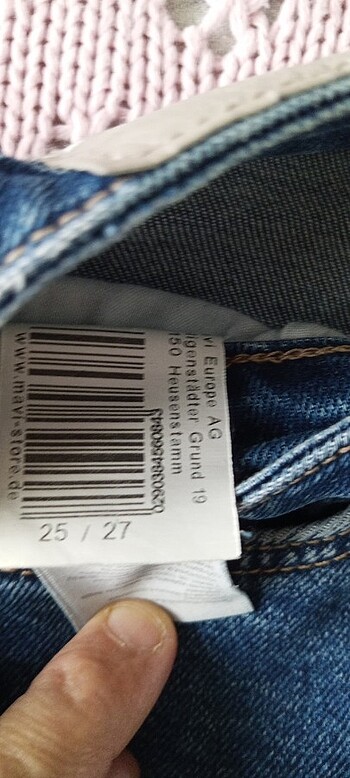 27 Beden Mavi jeans bayan pantolon