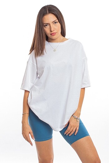 Kadın tişört oversize salaş t-shirt