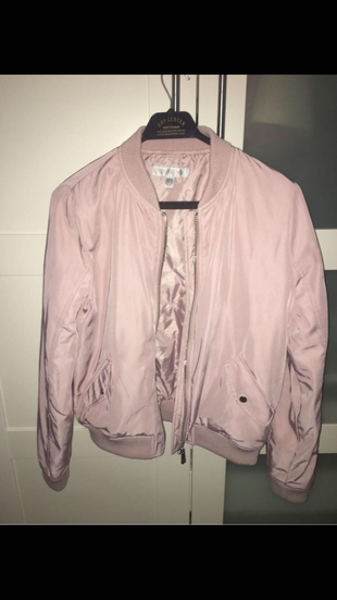 Forevernew Harika toz pembe bomber ceket