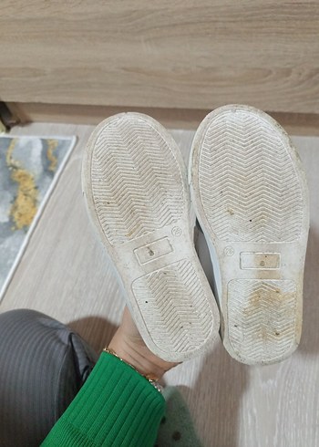 Erkek Çocuk Beyaz Gri Cırt Cırtlı Spor Ayakkabı - Görsel 5