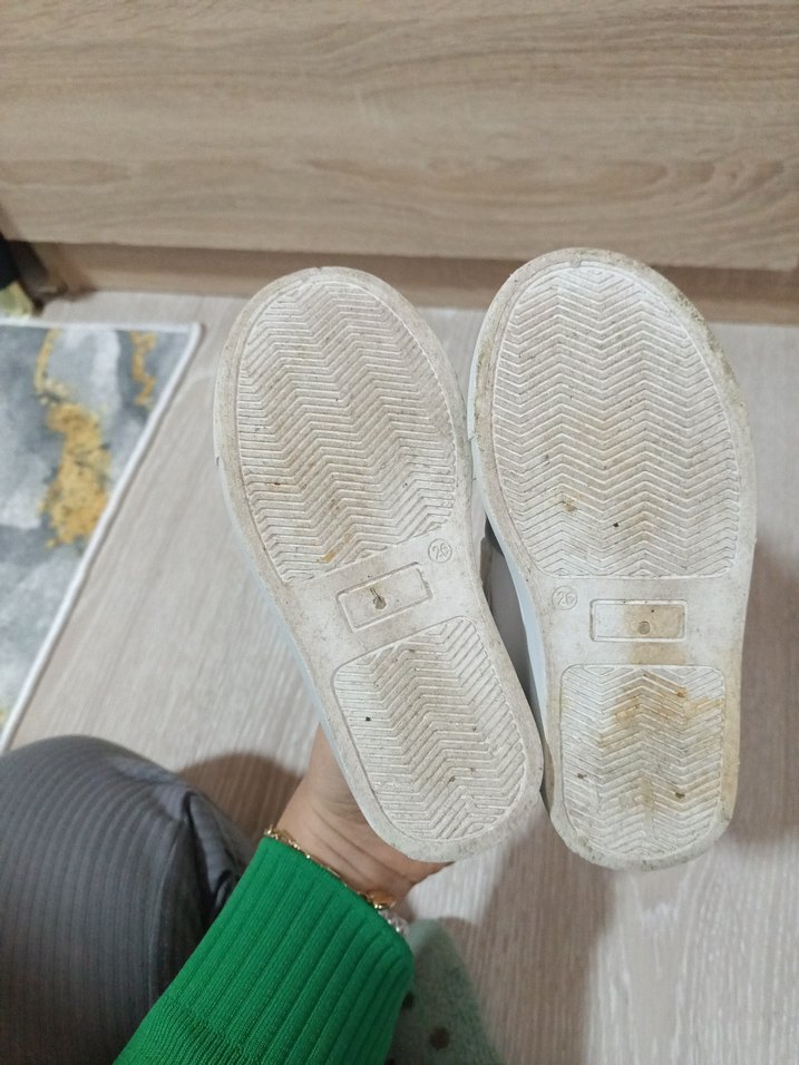 Erkek Çocuk Beyaz Gri Cırt Cırtlı Spor Ayakkabı - Görsel 5