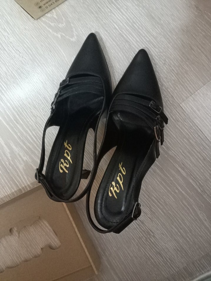 Klasik Siyah Stiletto Topuklu Kadın Ayakkabı - Görsel 3