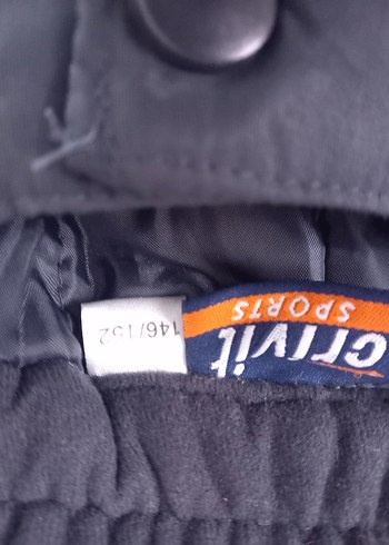 Erkekcocuk Fermuarlı Kayak Pantolonu Siyah - Görsel 3