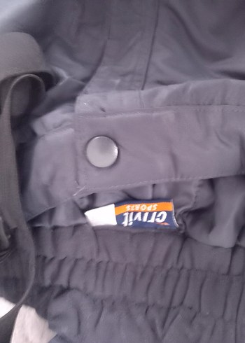 Erkekcocuk Fermuarlı Kayak Pantolonu Siyah - Görsel 2