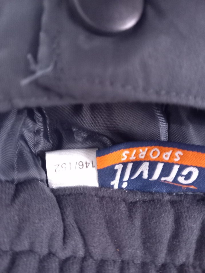 Erkekcocuk Fermuarlı Kayak Pantolonu Siyah - Görsel 3